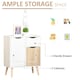 image 4 of HOMCOM Floor Cabinet Storage Cupboard Sideboard with Drawer for Bedroom