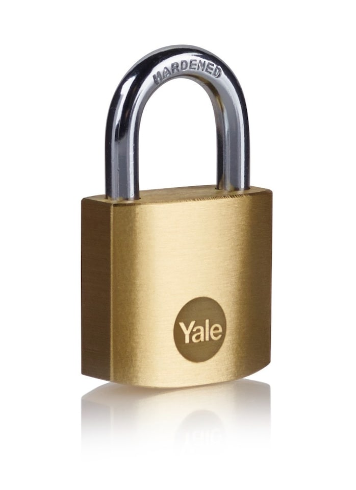 image 1 of YALE BRASS PADLOCK 30MM (PACK OF 2)