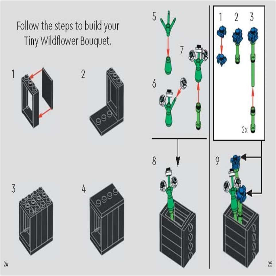image 1 of LEGO Botanicals Tiny Wildflower Bouquet Book