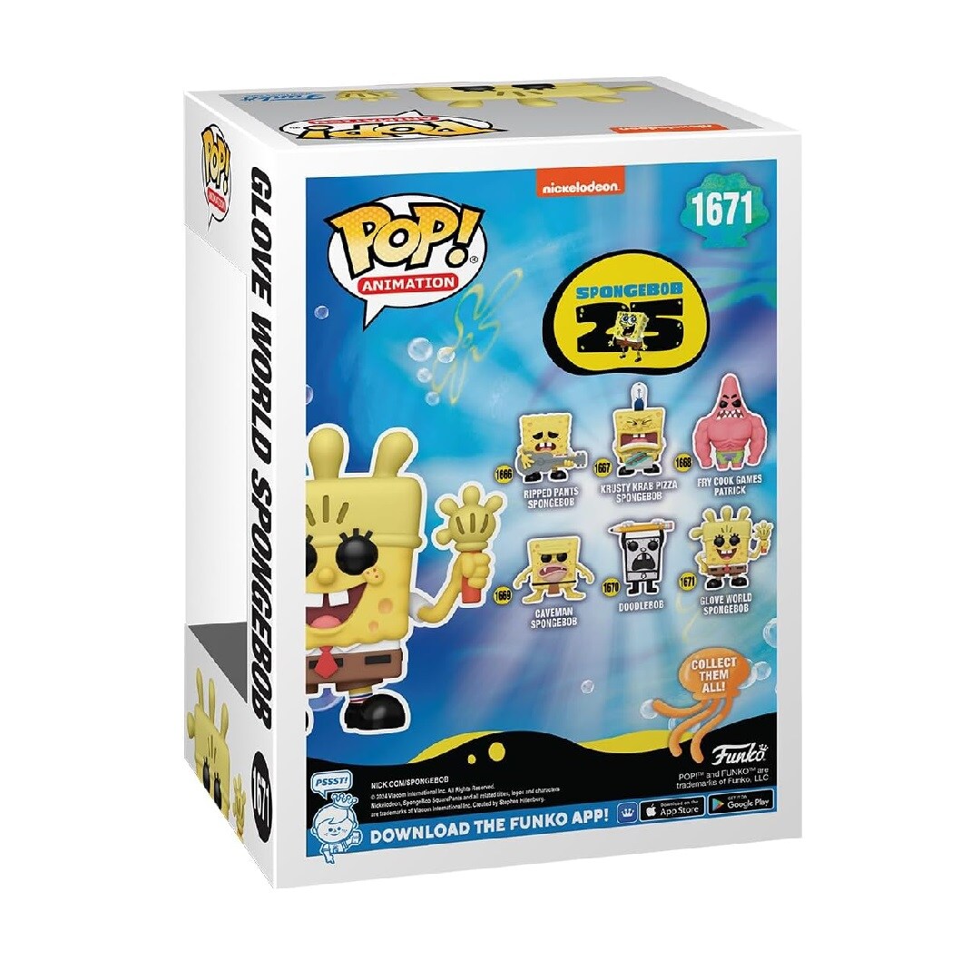 Funko Pop Spongebob Glove World Spongebob Figure 1671 - Tesco