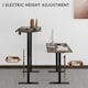 image 4 of Vinsetto Electric Standing Desk, 140 x 70cm Height Adjustable Sit Stand Desk with 4 Memory Smart Panel, Stand Up Desk for Home Office, Black and Teak