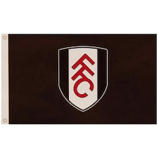 Fulham FC Crest Flag - Black/White/Red - One Size (UTSG28726)