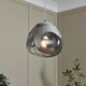 image 2 of BHS Wilder Ceiling Pendant with Smoked Glass Shade, Chrome