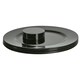 image 1 of Argon Tableware 12 Piece Metallic Charger Plates Set - Black Black
