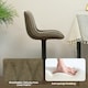 image 6 of HOMCOM Bar Stools Set of 2, Modern Armless Bar Chairs Brown