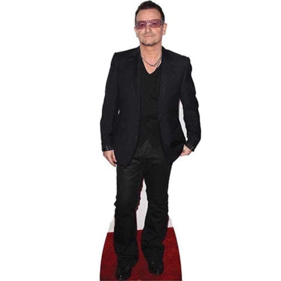 Bono U2 Lifesize Cardboard Cutout 167cm