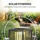 image 3 of Outsunny Solar Rattan Floor Lamp Auto On/Off Garden Lantern, Dark Grey | Grey | Dark Grey | 19 x 19 x 68 cm