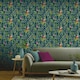 image 2 of Arthouse Deco Tropical Wallpaper - Navy/Gold - One Size Blue