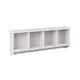image 3 of Kempton Shoe Bench & Wall Rack | White | White