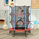 image 2 of HOMCOM Trampoline for Kids w/Enclosure Net Built-in Zipper 3-10 Year