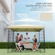 image 5 of Outsunny 3 x 3(m) Gazebo Canopy Replacement Cover, UPF30+, Cream White | Cream | Cream | 1