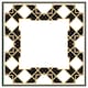 image 4 of Art dco diamond border (Picture Frame) White | S