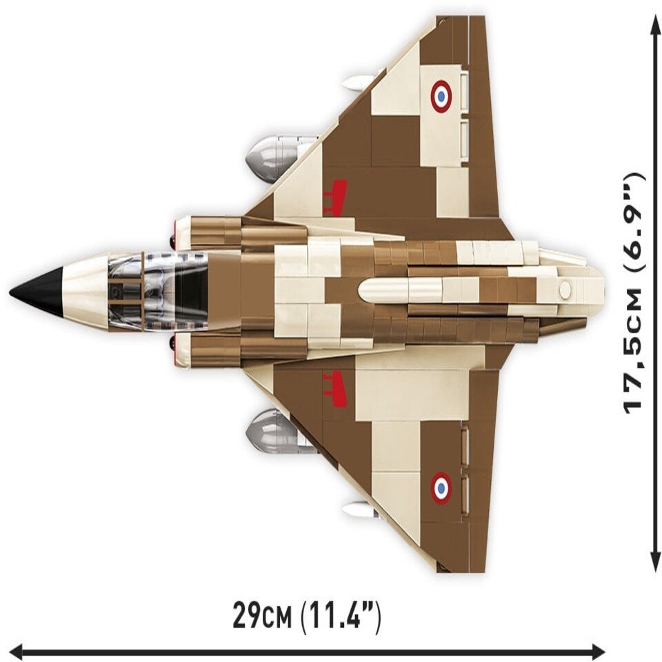 image 1 of Mirage IIIC brick plane model - COBI 5818 - 444 bricks