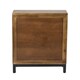 image 5 of Parquet 2 Door 1 Drawer Cabinet - Mango Wood/Iron - L30 x W80 x H90 cm - PP Finish