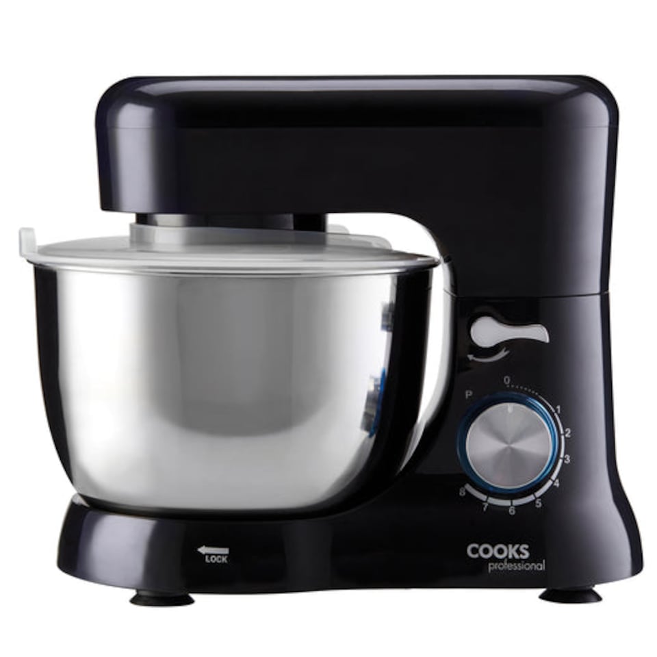 image 1 of Cooks Professional 1000W Stand Mixer with 4.5L Mixing Bowl & 8 Speeds | Black | Black