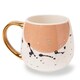 image 4 of Elegant Polka Dot Mug with Gold Handle 400ml | Brown | 1 - Brown | 1