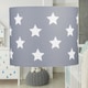 image 2 of Grey with White Stars 25cm Light Shade | Grey | Medium | 1