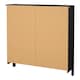 image 4 of Barcelona Shoe Cabinet 4 Flip Down Doors in Matt Black