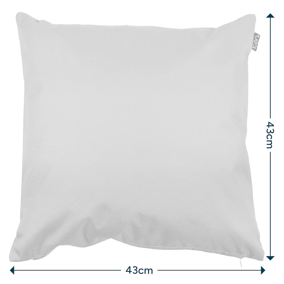 image 1 of 4PK Cushion x2 Spring Flower x2 Plain Aqua