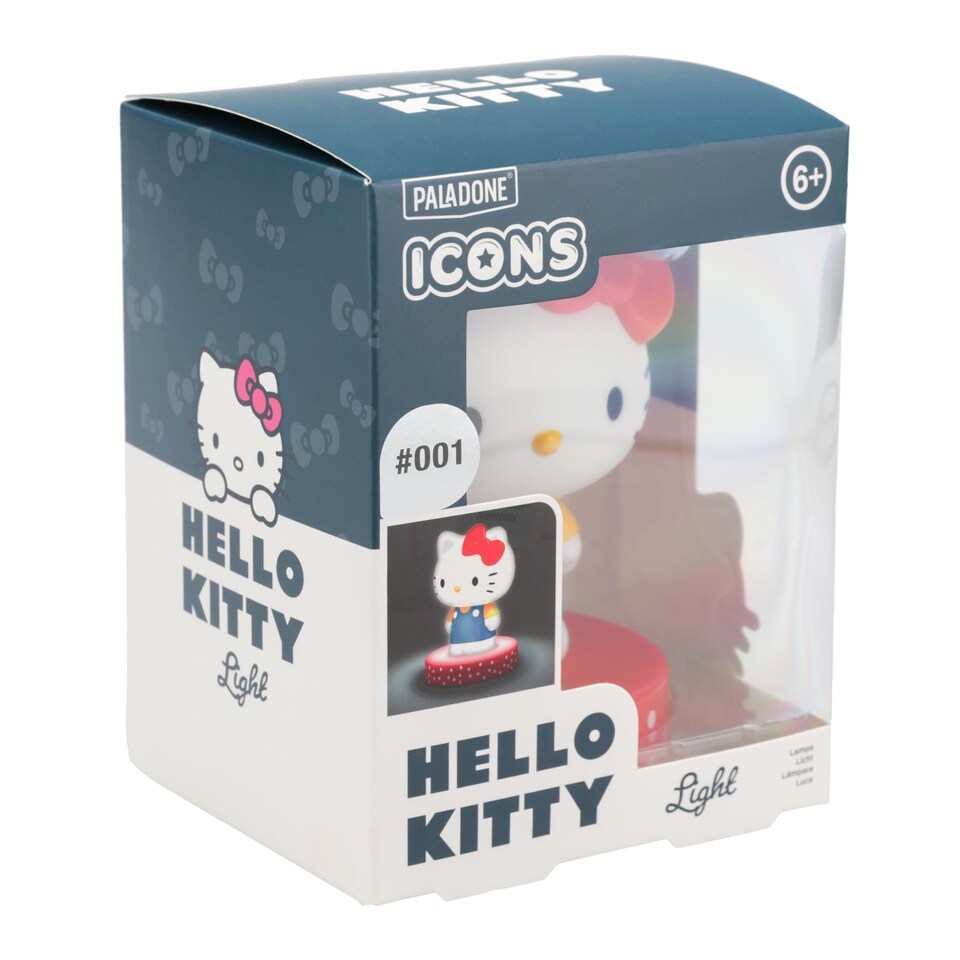 image 1 of Hello Kitty Mini Icon Light, Sanrio 3D LED Lamp Collectible for Bedroom Decor, Official Licensed Gift, Paladone