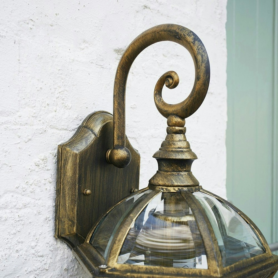 image 1 of ValueLights Headingly Black Outdoor Wall Lantern