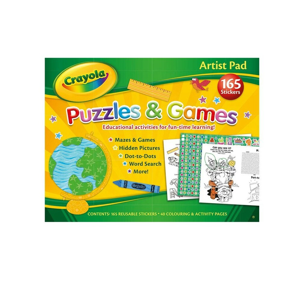 Crayola Activity Pad - Yellow/Green - One Size