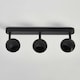 image 2 of CGC NIEVE Matt Black Triple Three Head GU10 Ceiling Surface Spot Light Round Head Black