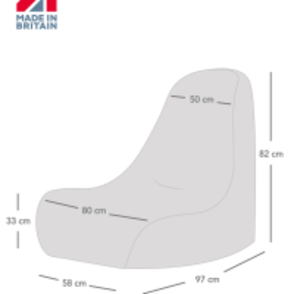 image 1 of rucomfy Indoor Or Outdoor Adults Water Resistant Beanbag Chair