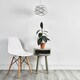 image 3 of ValueLights Hudson Silver Ceiling Pendant Shade Clear