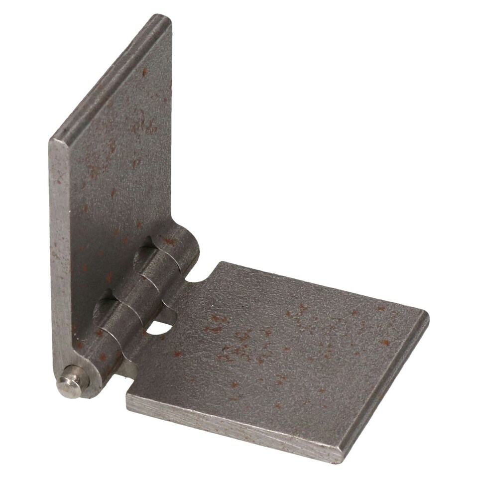 image 1 of Pack of 2 Solid Drawn Steel Butt Hinges Extra Heavy Duty Industrial 50x120mm Silver