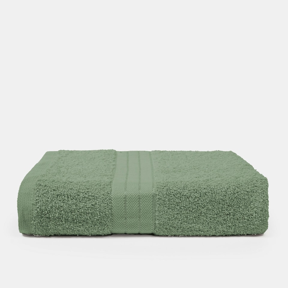 image 1 of OHS Luxury 100% Cotton 500GSM Bathroom Bath Towel Green | Olive Green | Bath towel