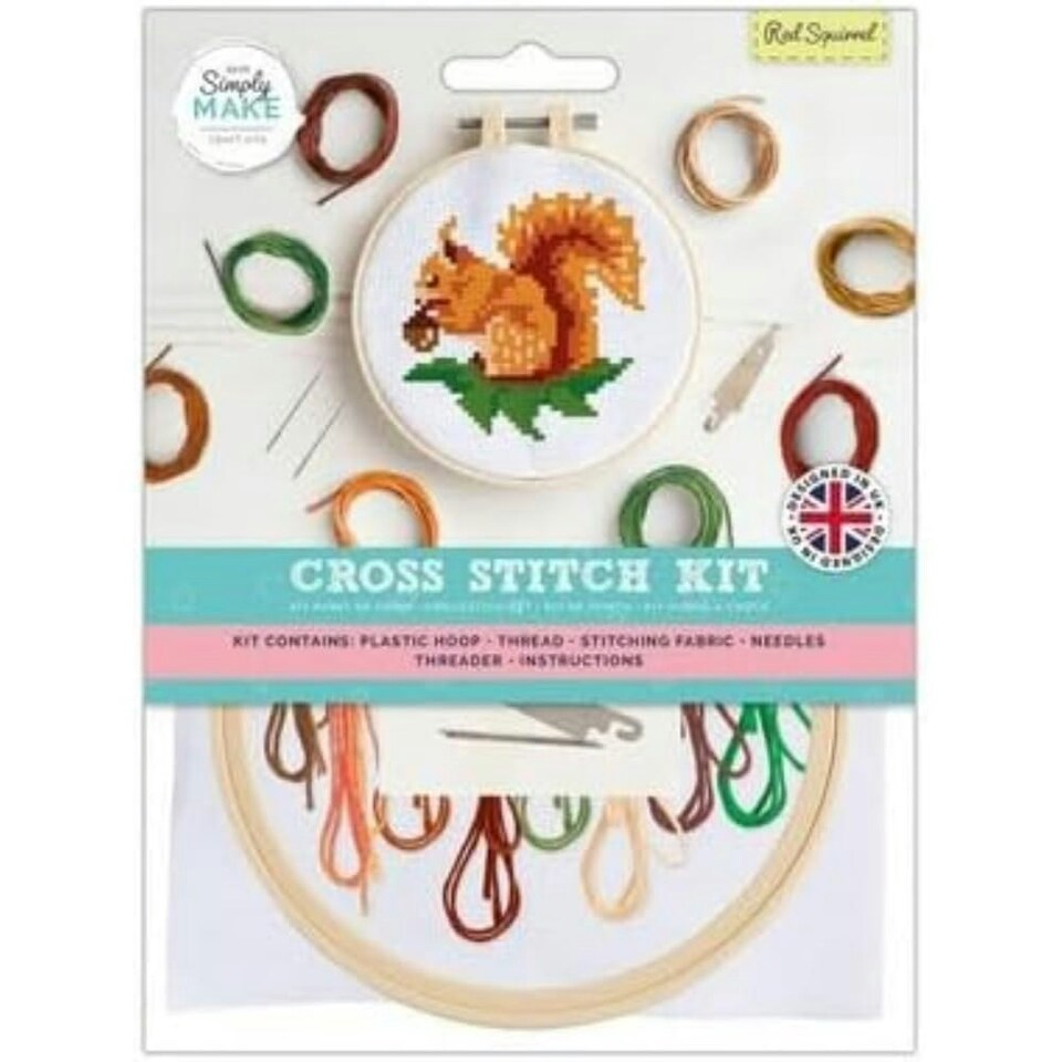 Cross Stitch Kit - Red Squirrel