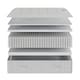 image 6 of Rock Hard Mega Firm 1500 Pocket Mattress White | Small Double