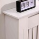 image 7 of Small White Wooden Slatted Grill Radiator Cover MDF Cabinet