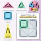image 8 of Science Kidz 44-Piece Glitter Series Mini Magnetic Tiles Travel Set