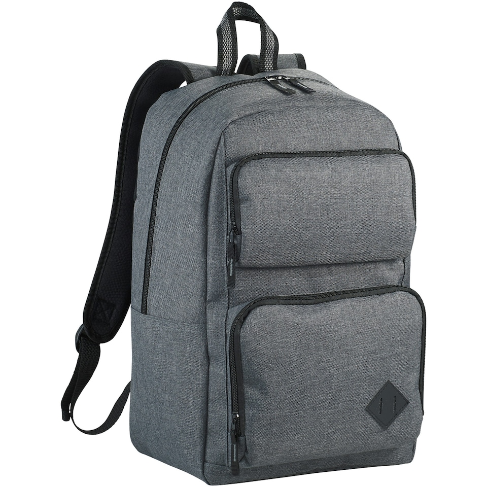 image 1 of Avenue Graphite Deluxe 15.6in Laptop Backpack - Heather Grey - 29 x 16.5 x 45cm