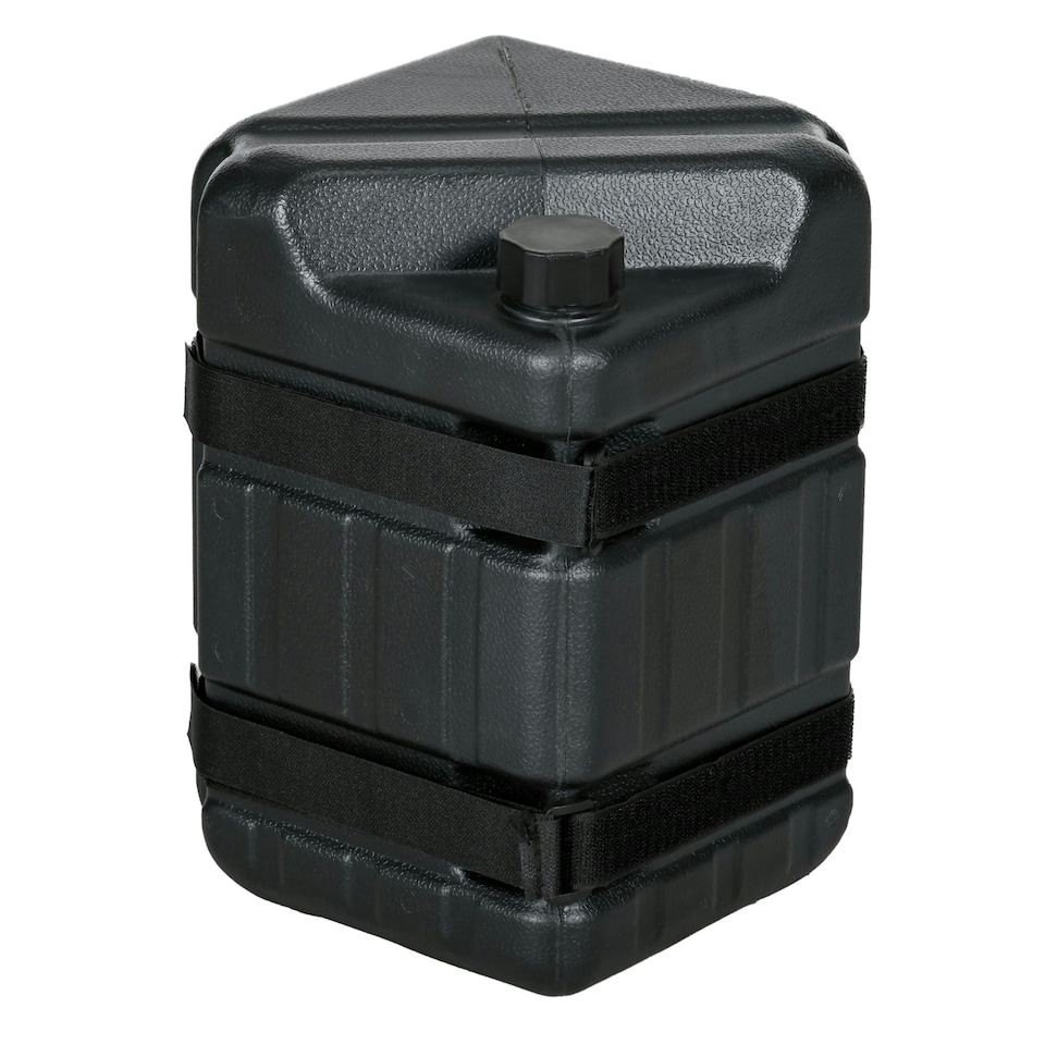 image 1 of Outsunny Gazebo Weights Set of 4, HDPE Water or Sand Filled with Secure Straps