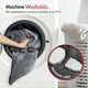 image 7 of VonHaus Heated Throw Blanket with Digital Control Grey