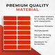 image 3 of Pack of 98 Yellow 12x38mm Rectangular Labels - Adhesive Stickers