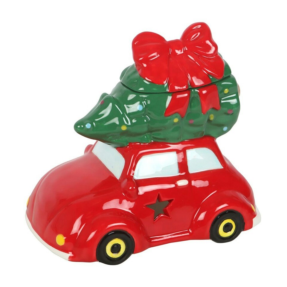 image 1 of Red Car Christmas Tree Oil Burner