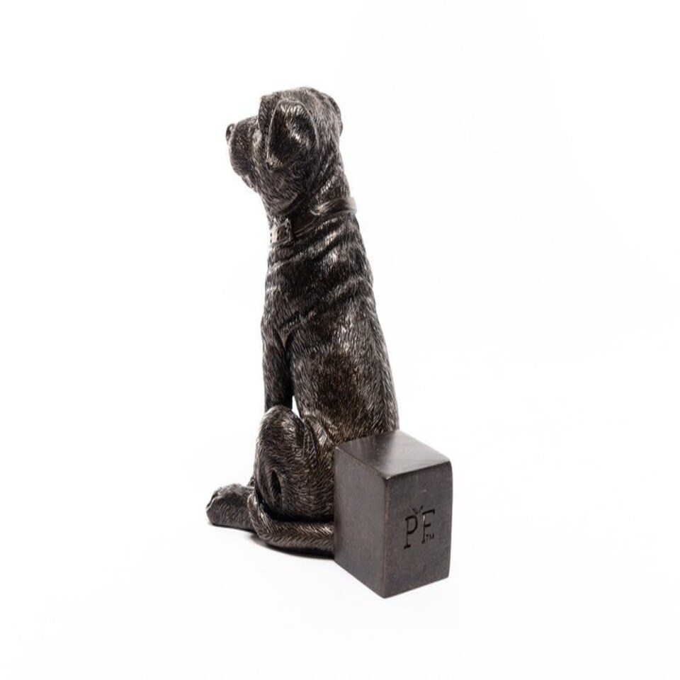 image 1 of Staffordshire Bull Terrier Plant Pot Feet - Set of 3 Grey