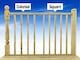 image 5 of eDecks Discount Decking Kit, Treated Timber, 2.4 x 2.4m - Square Handrails