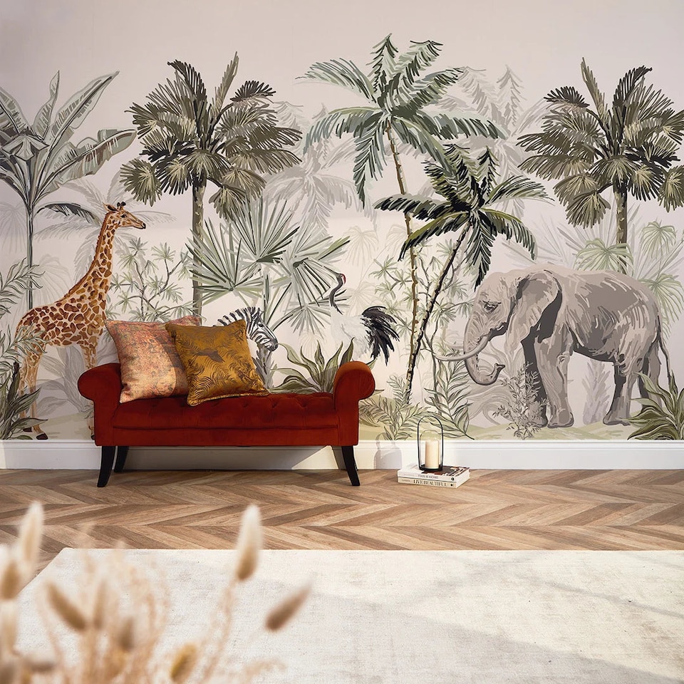 image 1 of Vintage Explorer Full Wall Mural | Multi | Multicoloured | XX Large (450cm x 240cm)
