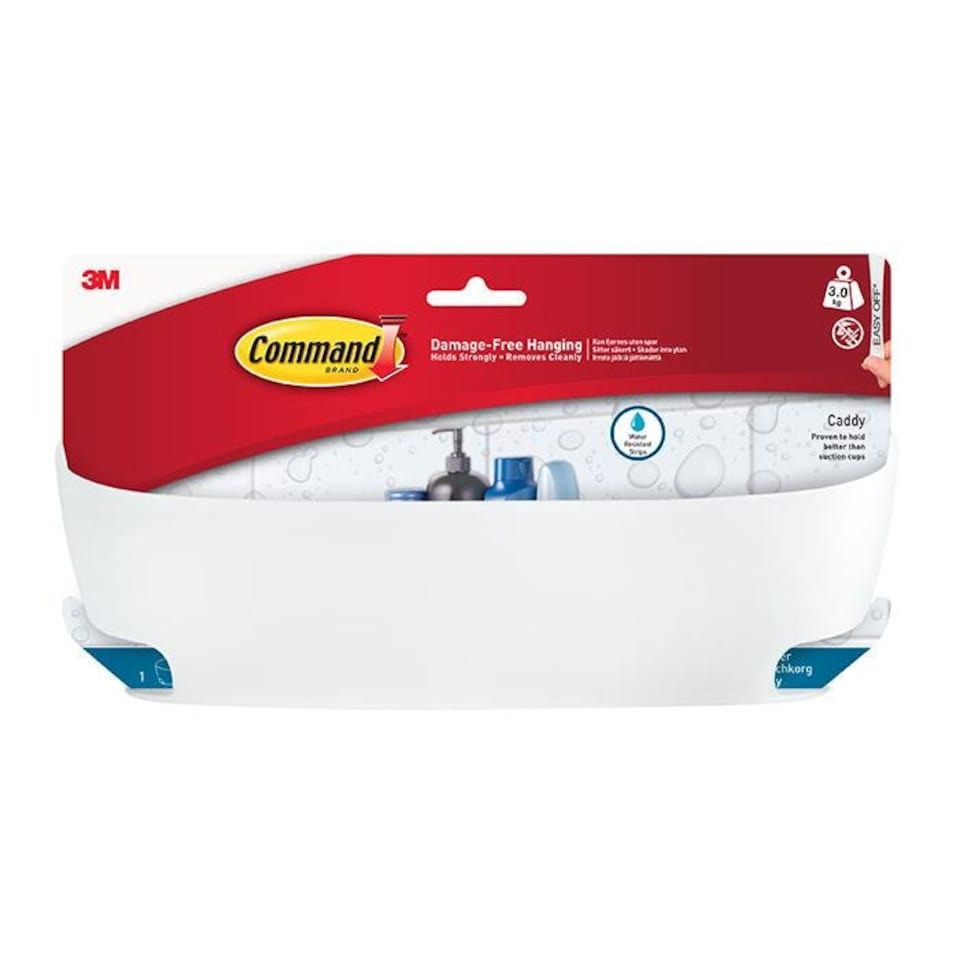BATH11-ES Command Bathroom Shower Caddy 3kg - One Colour - One Size