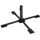 image 1 of Foldable Metal Stand Holder Cross Frame Heavy Duty Parasol Base Umbrella Garden