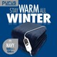 image 7 of Purus Electric Heated Fleece Blanket Throw 160x120cm - Blue Blue