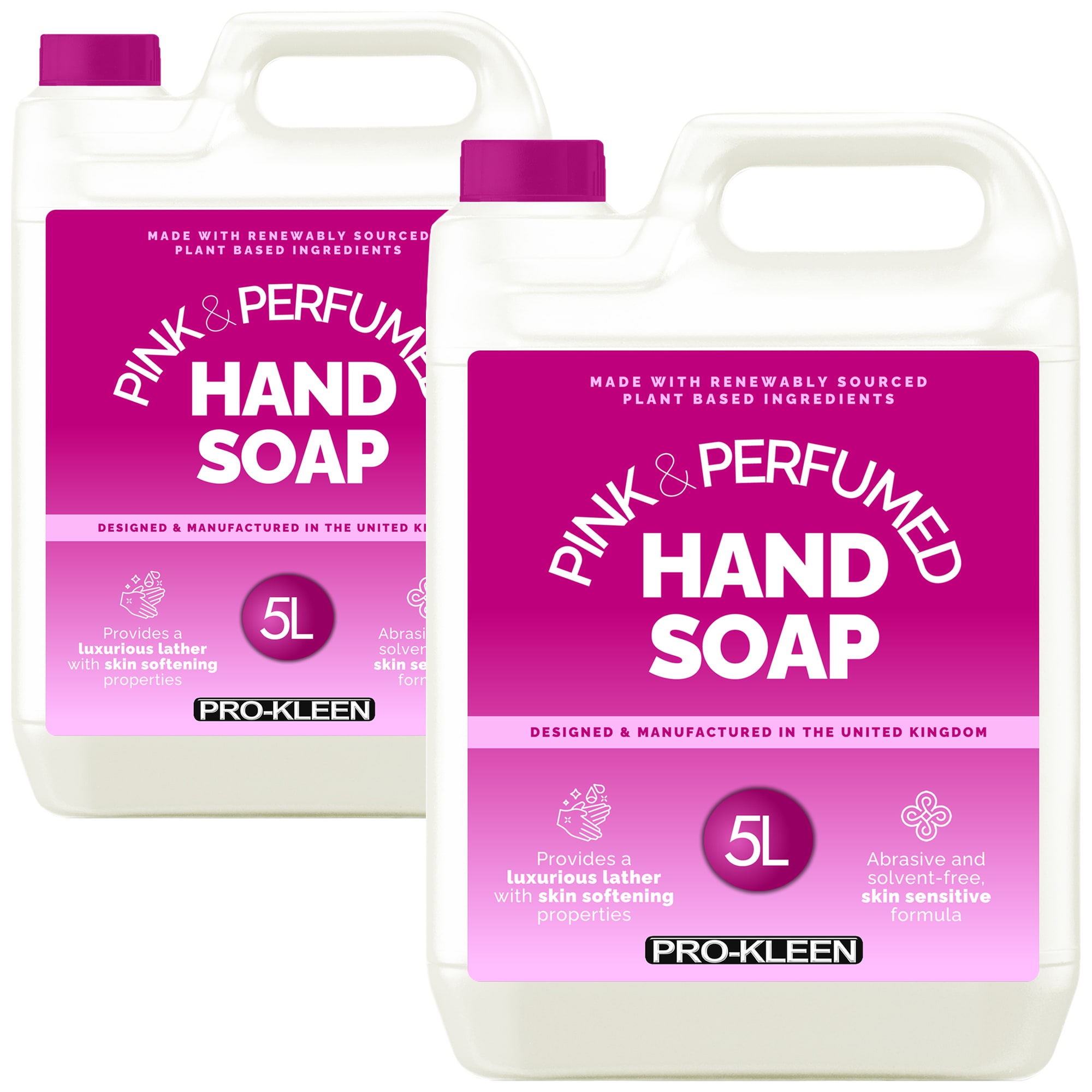 ProKleen Hand Soap Luxury Pink Pearlised, Perfumed Soap | Size: 2 Pack
