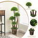 image 7 of COSTWAY 90 cm Artificial Tree Decor Topiary Ball Plant Green | One Size