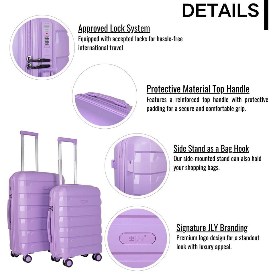 image 1 of Cabin Suitcase Small 20’ Inch Hard Shell Hand Luggage - Lightweight & Durable, USB Charging Port, Secure TSA Lock, Dual Spinner Wheels