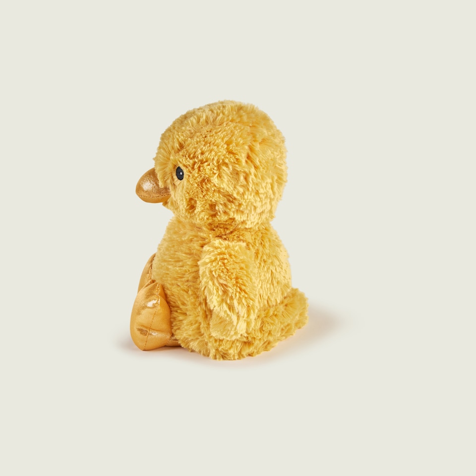 image 1 of Warmies Junior Plush Chick Microwavable Weighted Teddy with French Lavender Scent, Hot or Cold for Cool Relaxation and Warm Relief